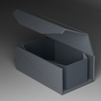 A render of the glasses case.<br>
                I played around with colours and textures in this stage.