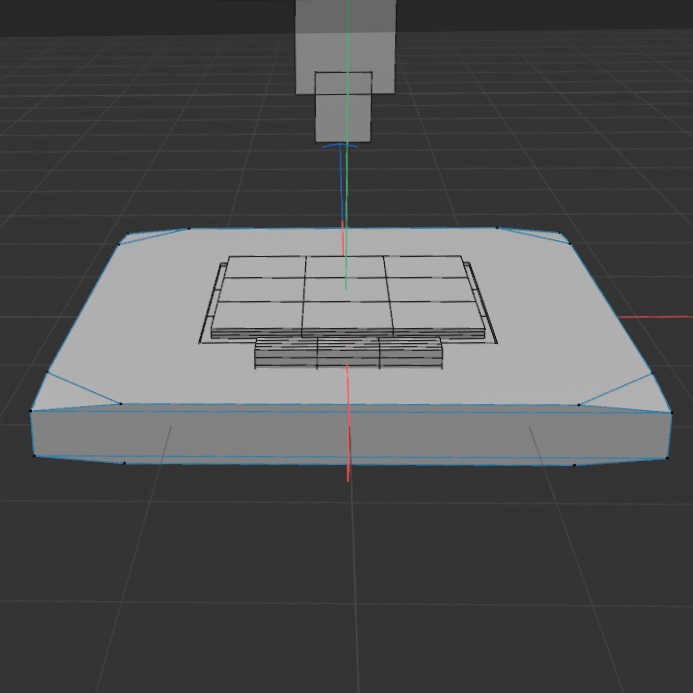 A rough draft of the lamp base.<br>
                This is where I was experimenting with edges, the extrusion tool, and the bevel tool.