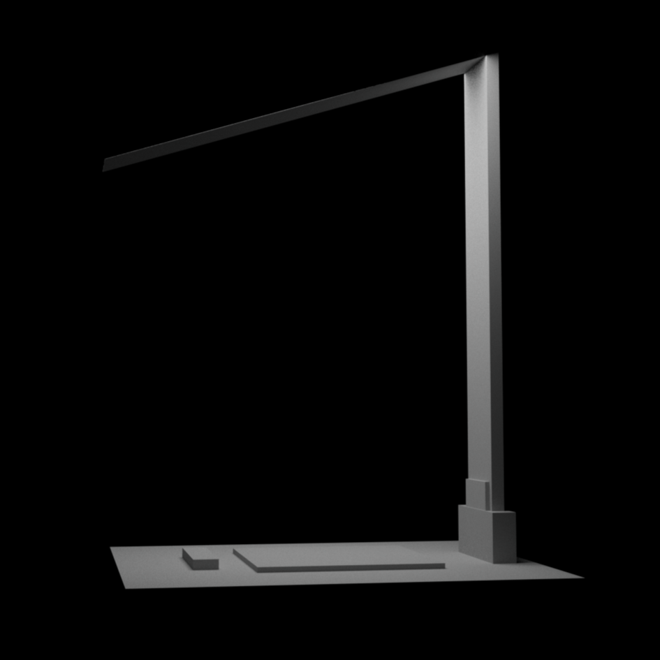 Side View of Lamp in Cinema4D