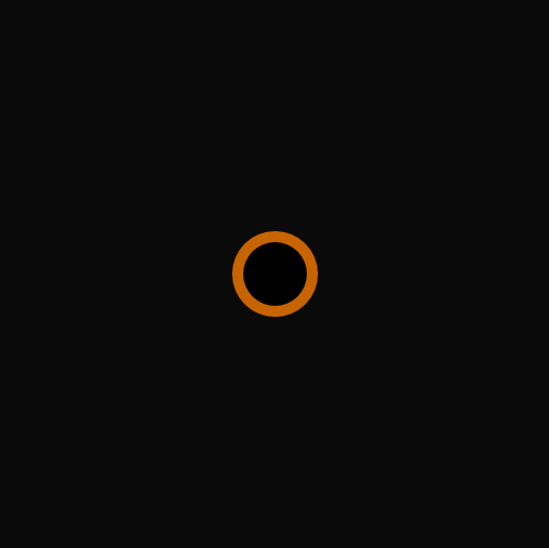 Footsteps with an orange circle. <br><a href = 'https://editor.p5js.org/kkii00ss.zzz/sketches/4X-cxLPjK'>https://editor.p5js.org/kkii00ss.zzz/sketches/4X-cxLPjK
