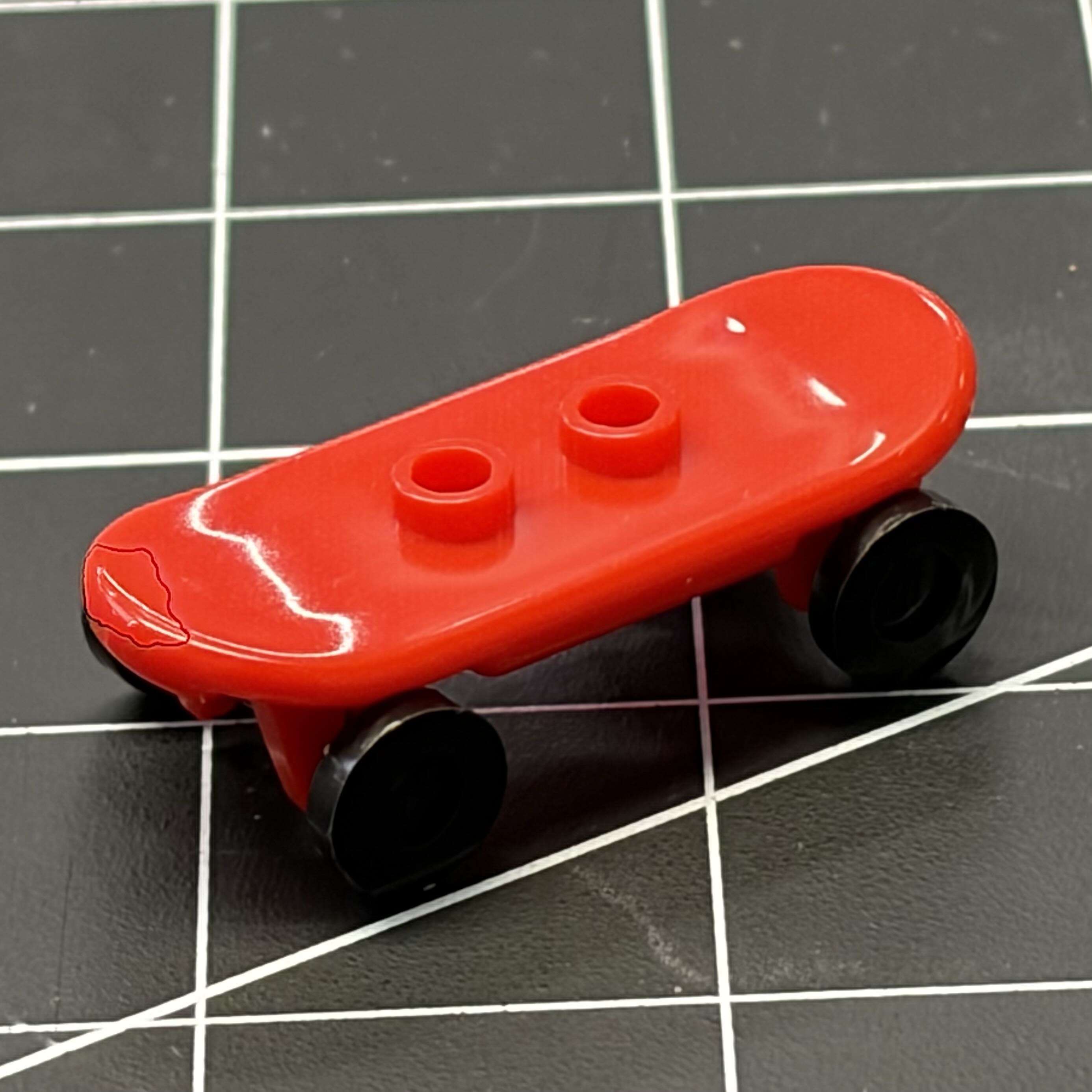 My Lego skateboard to represent my fondness for Lego and riding on my old skateboard around my neighbourhood.